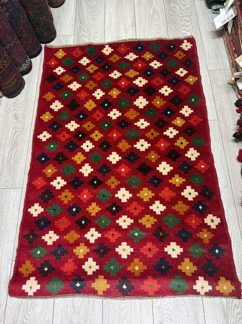 Afghan Belouch Gabbeh 100% wool 135x85cm