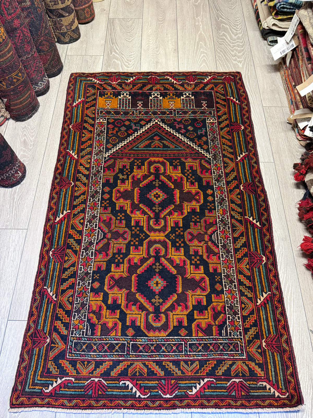 Handmade Afghan Balouch Rug 125x80 cm