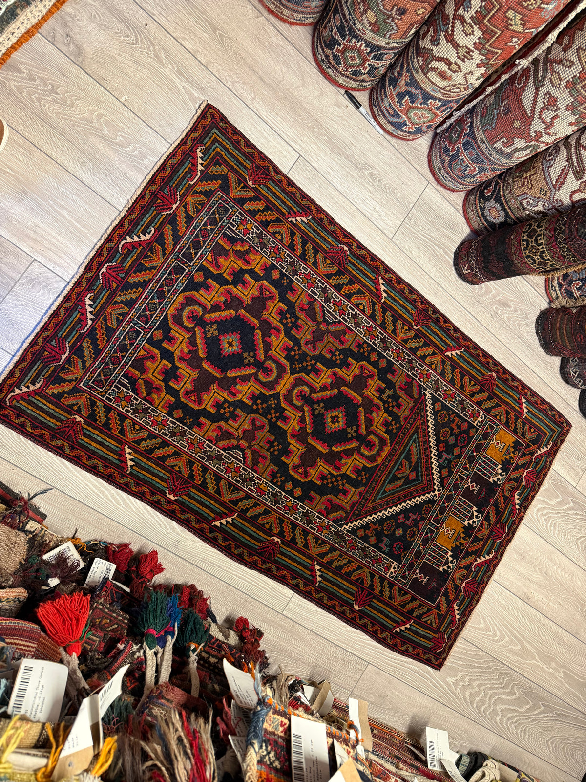 Handmade Afghan Balouch Rug 125x80 cm