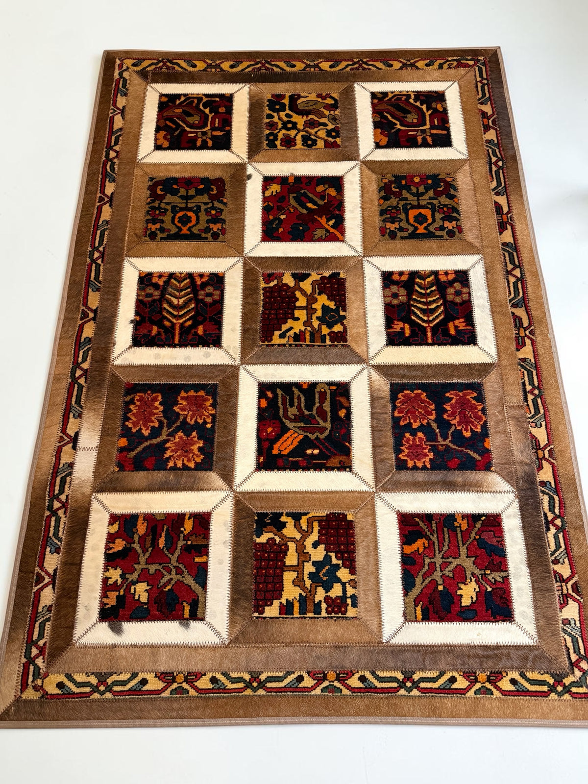 Persian Bakhtiari Garden design Rug 184×122 cm