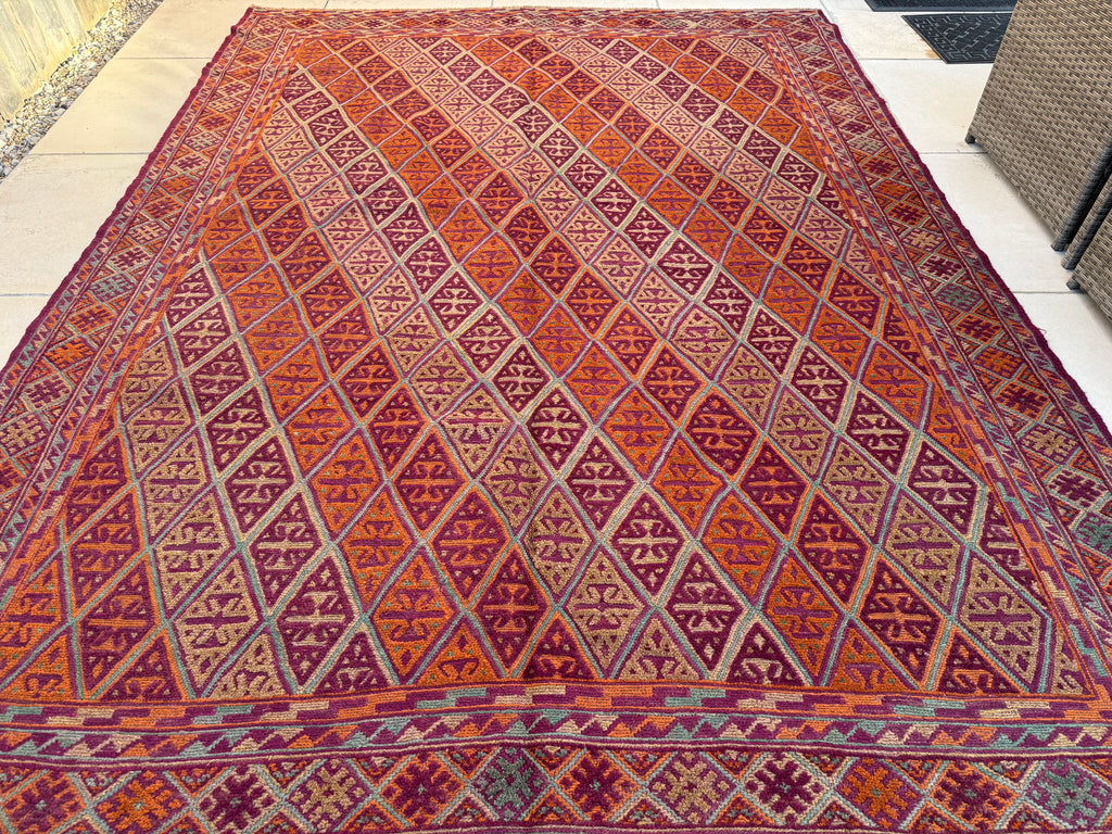 Afghan Mushwani Kilim & Carpet – 280×208 cm
