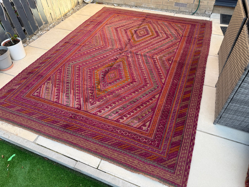 Afghan Mushwani Kilim & Carpet – 280×202cm