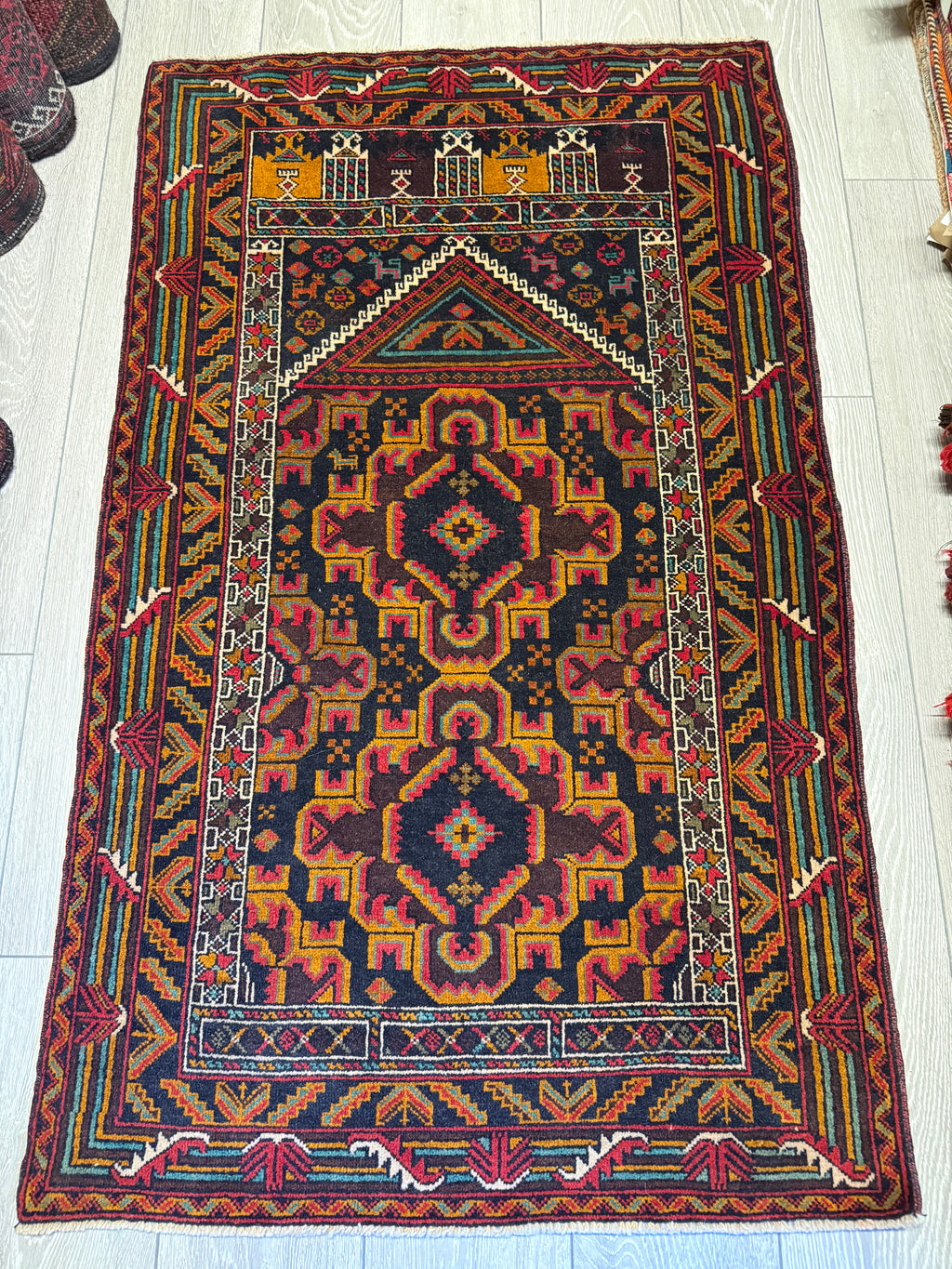 Handmade Afghan Balouch Rug 125x80 cm
