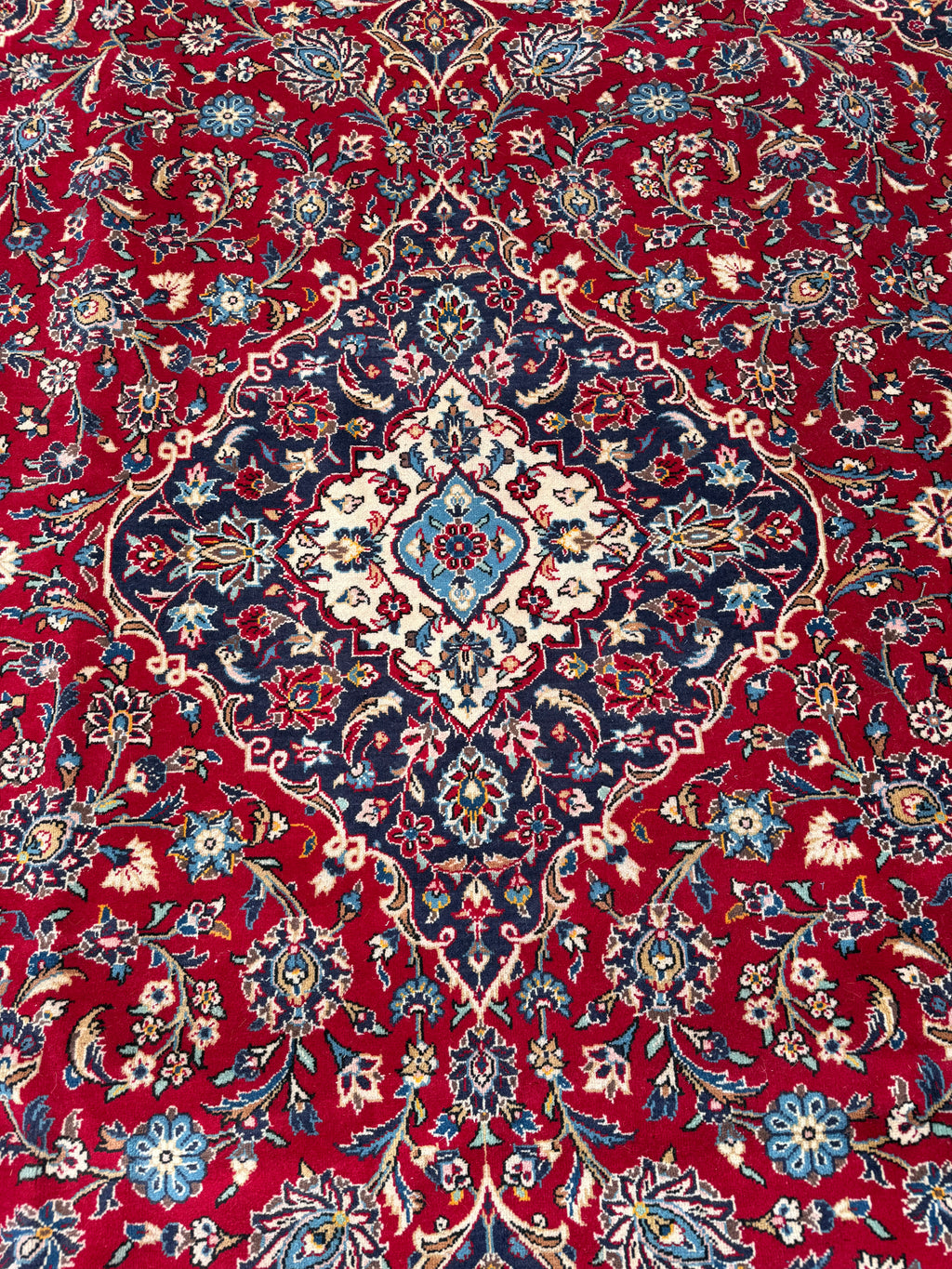 Persian Kashan Ardekan Handmade Rug size: 357x243cm