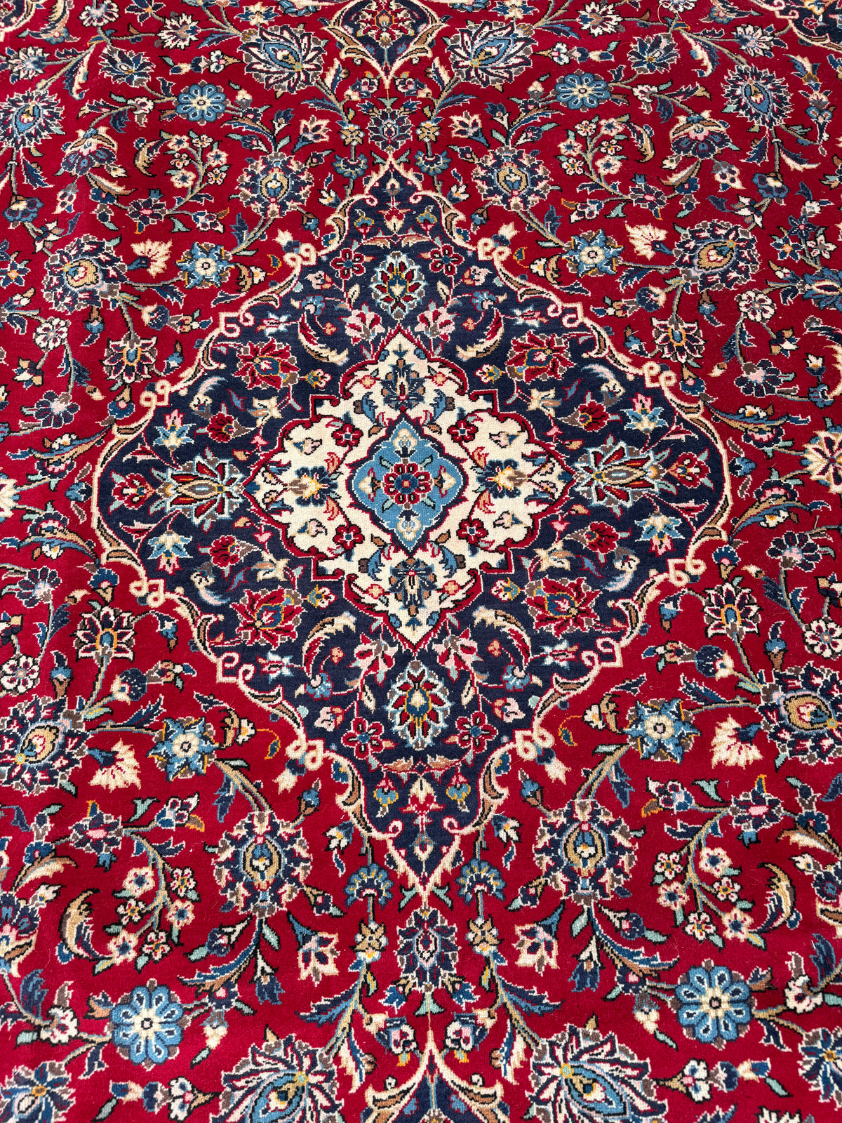 Persian Kashan Ardekan Handmade Rug size: 357x243cm