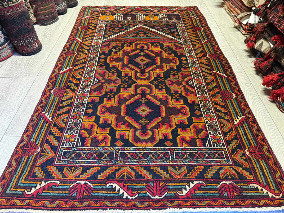 Handmade Afghan Balouch Rug 125x80 cm