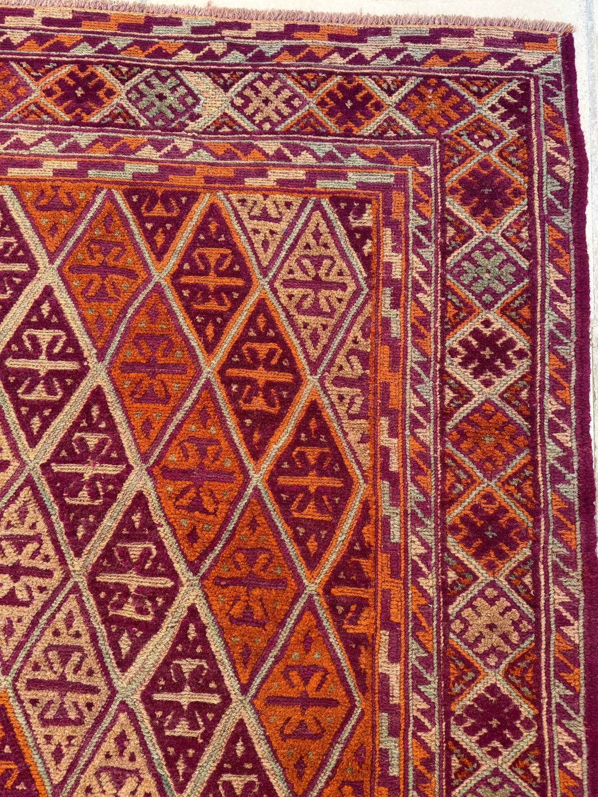 Afghan Mushwani Kilim & Carpet – 280×208 cm
