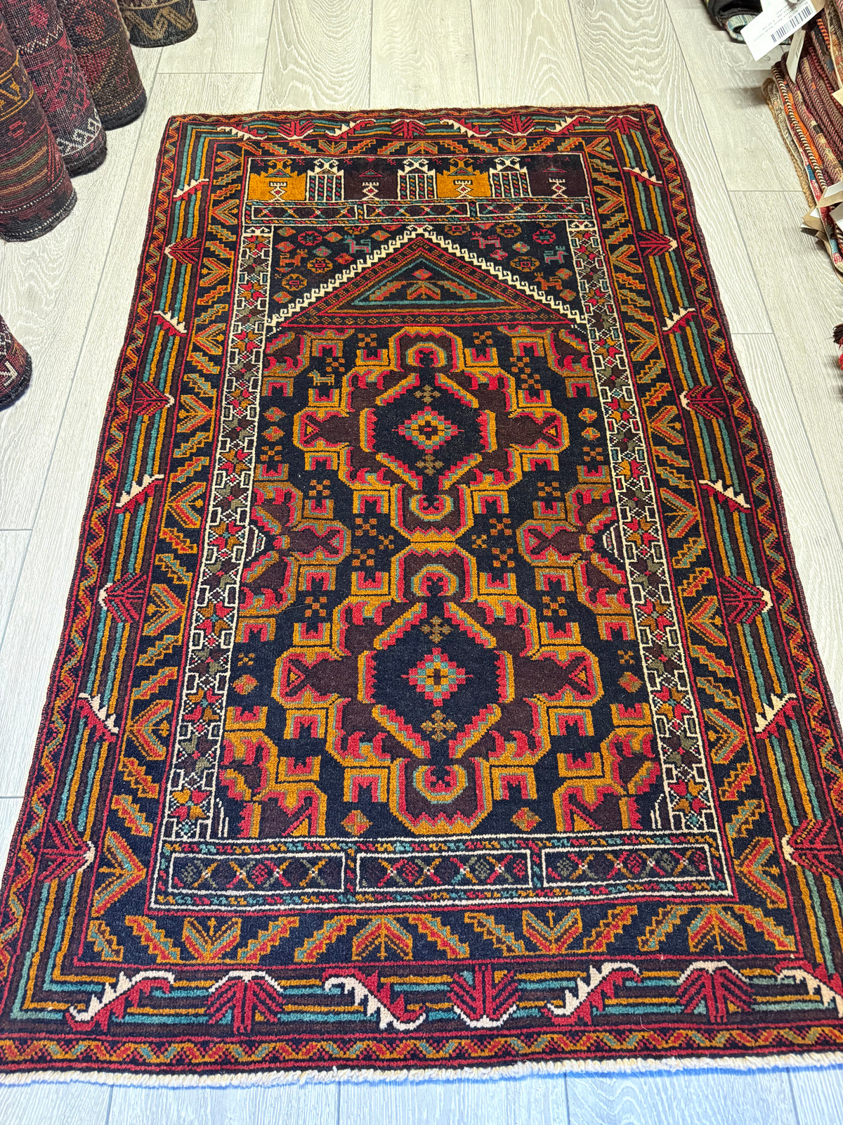 Handmade Afghan Balouch Rug 125x80 cm