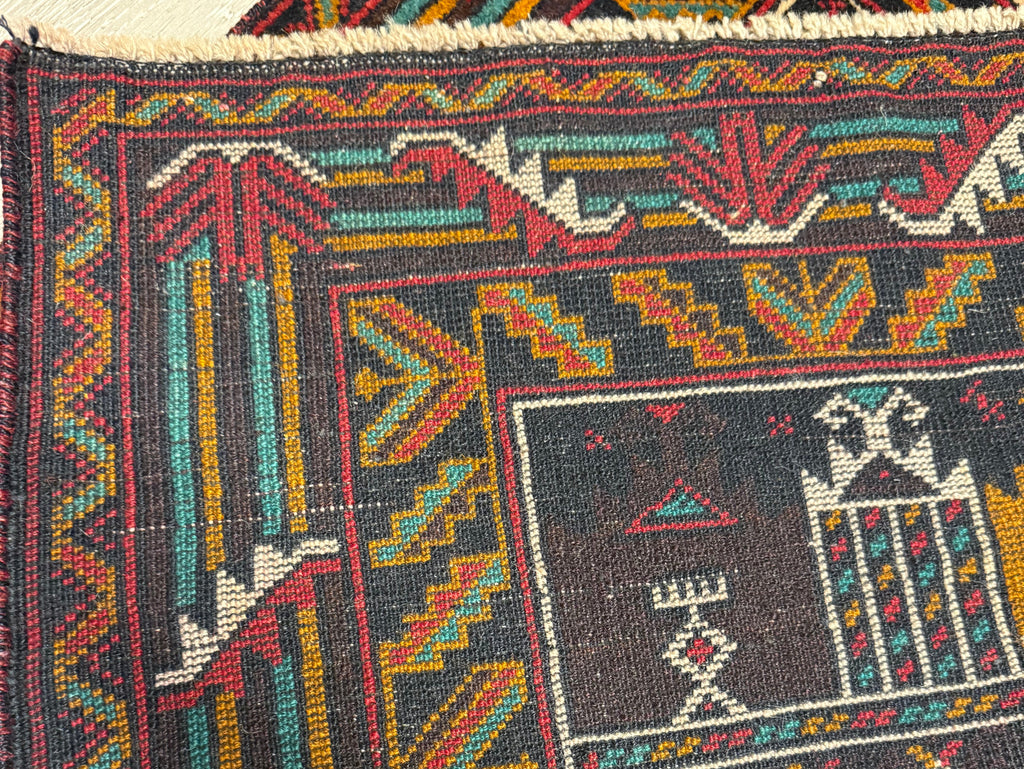 Handmade Afghan Balouch Rug 125x80 cm