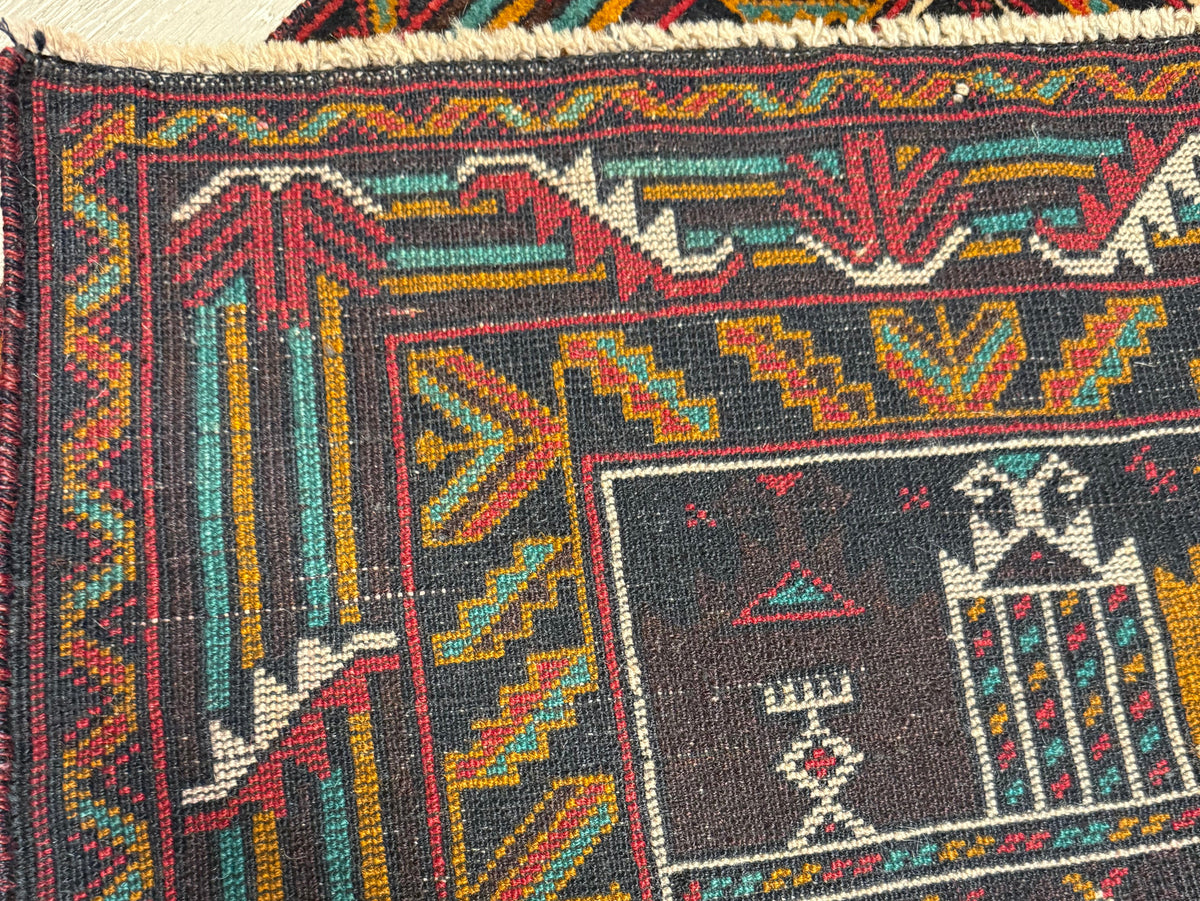 Handmade Afghan Balouch Rug 125x80 cm