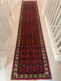 Handmade Hossainabadi Wool Runner – 294 × 65 cm