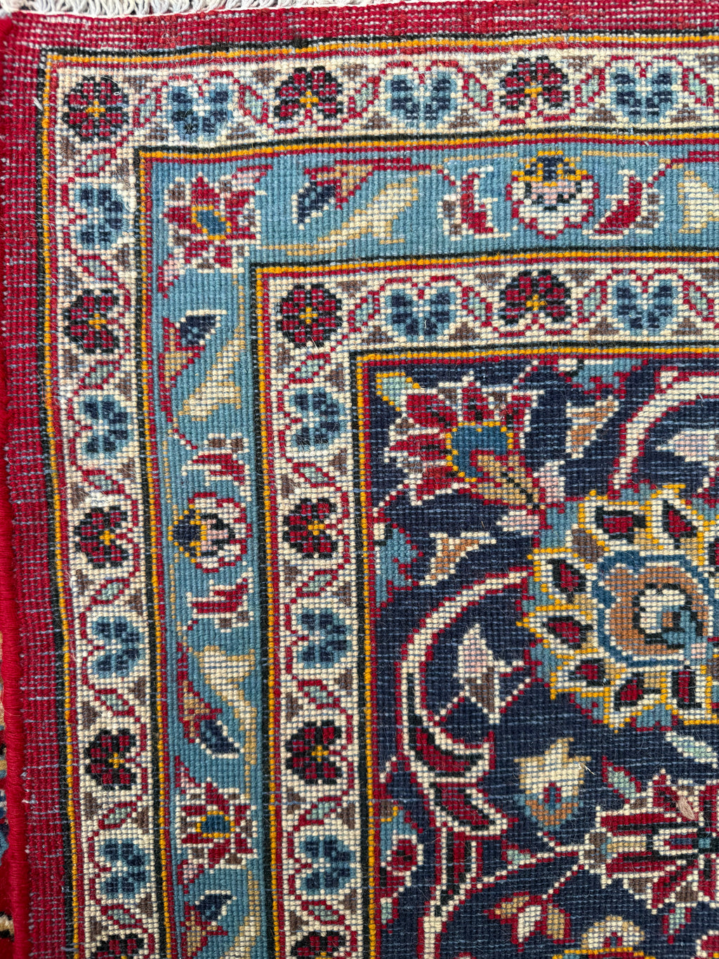 Persian Kashan Ardekan Handmade Rug size: 357x243cm
