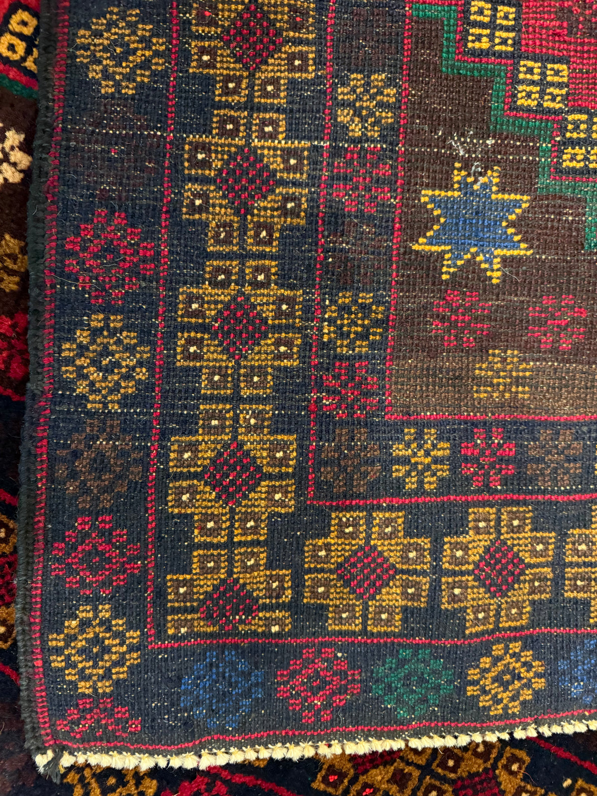 Fine Afghan Handmade Baluch Rug – 193 × 105 cm