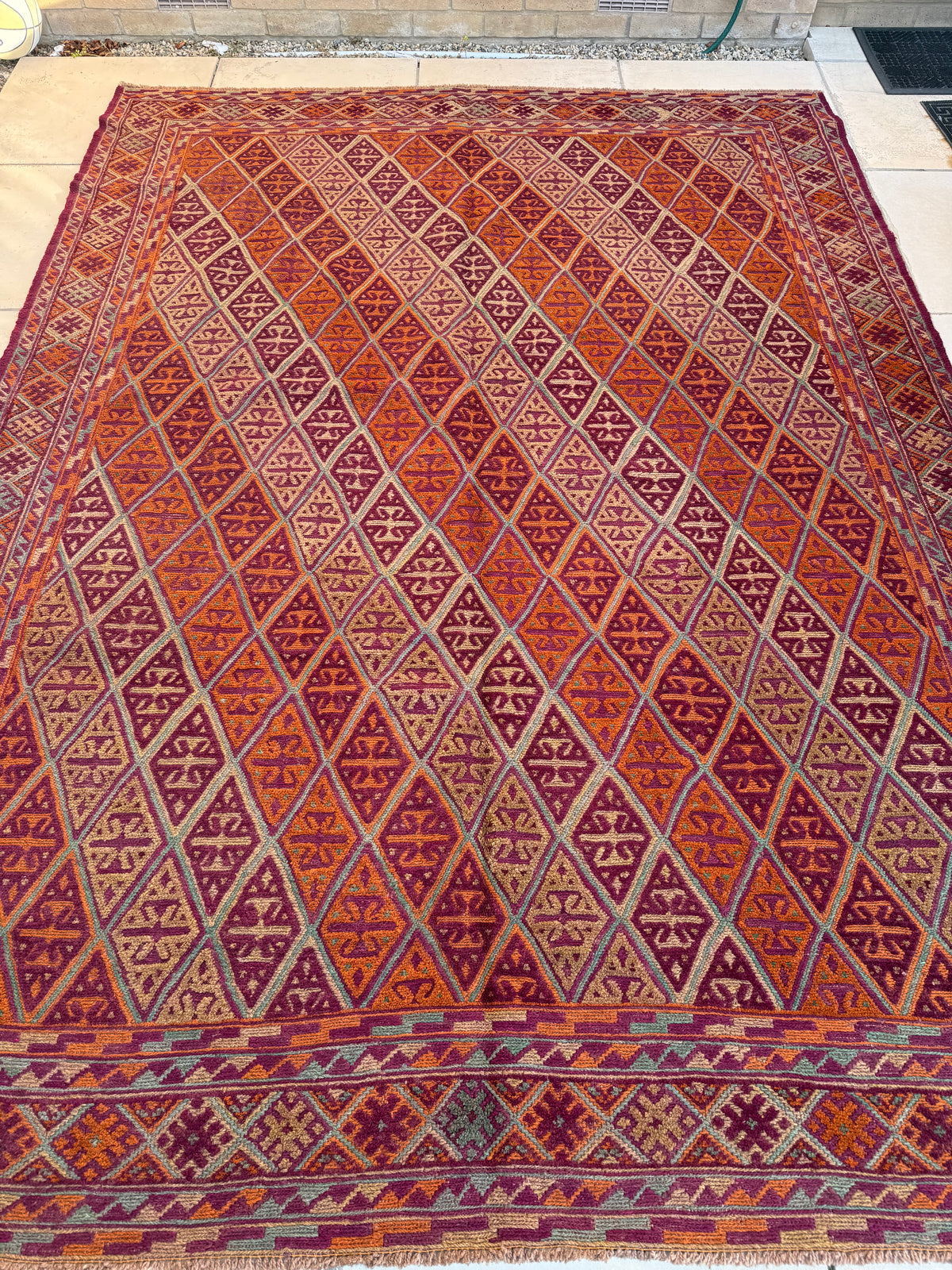 Afghan Mushwani Kilim & Carpet – 280×208 cm