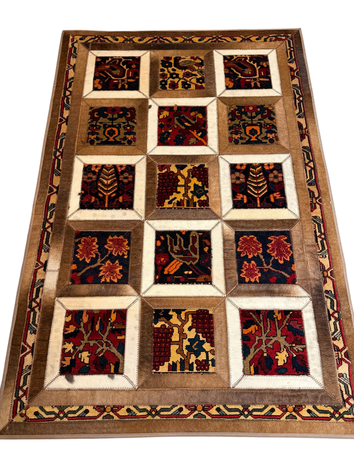 Persian Bakhtiari Garden design Rug 184×122 cm