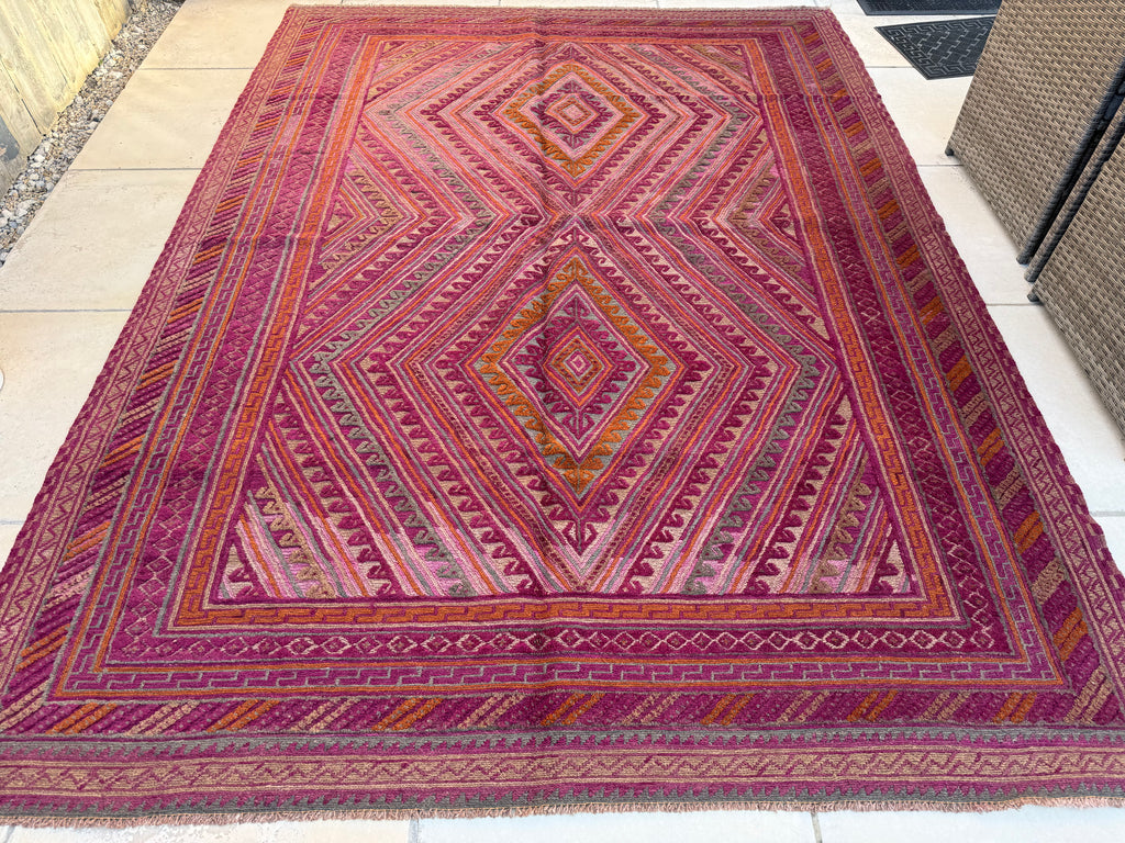 Afghan Mushwani Kilim & Carpet – 280×202cm