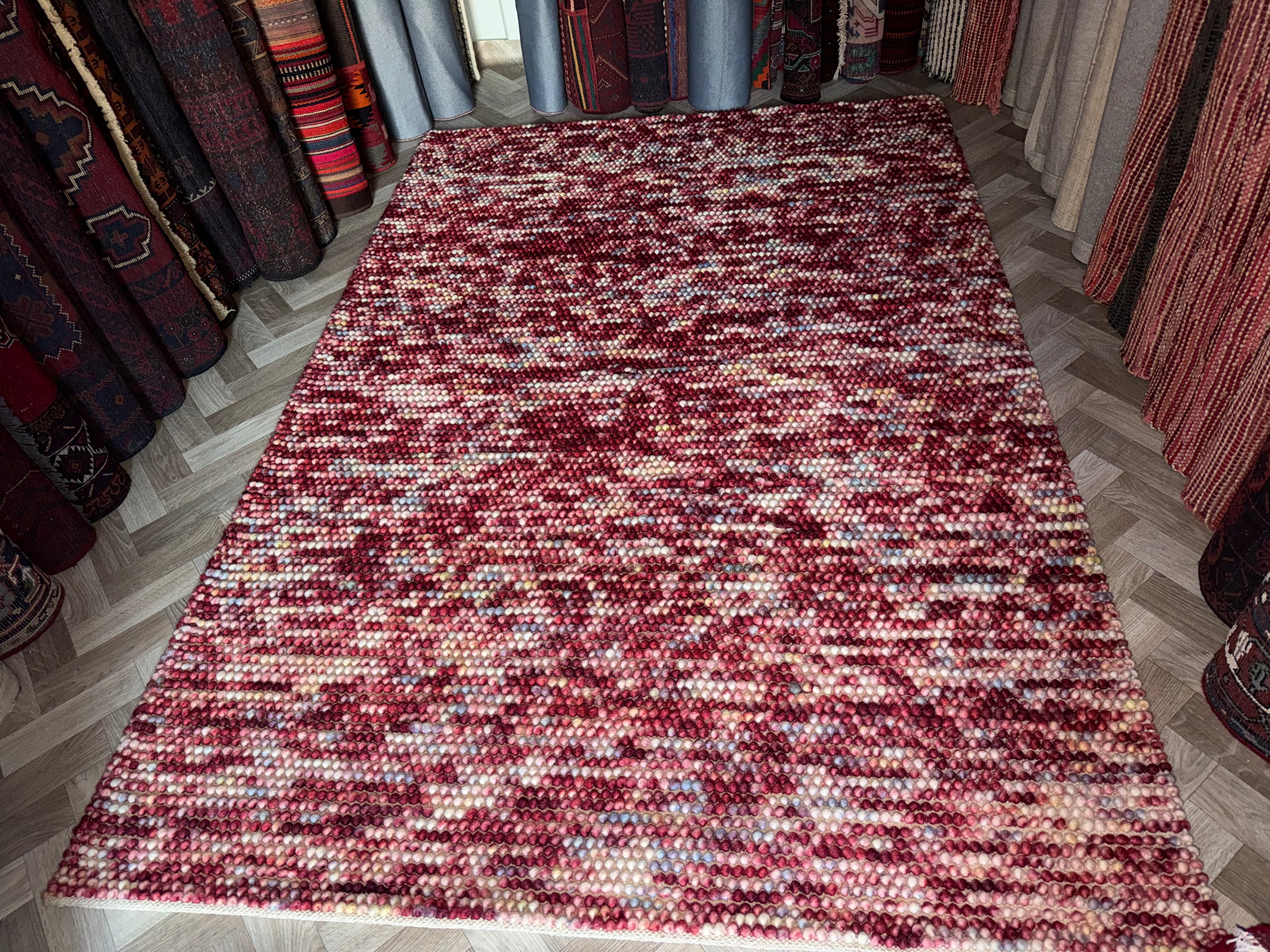 Beautiful Handmade Modern Wool Rug – 230 × 160 can